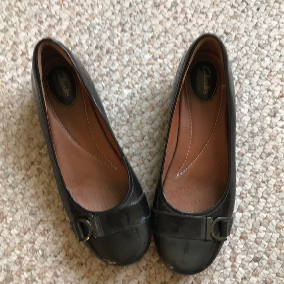 Clarks Shoes | Concert Choir Clarks Black Patent Flats ...